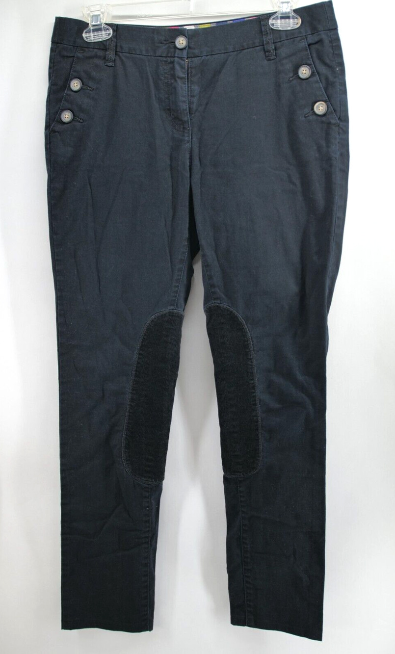 Boden Tuff Rider Women US 6L Black Stretch Pants Knee Patch